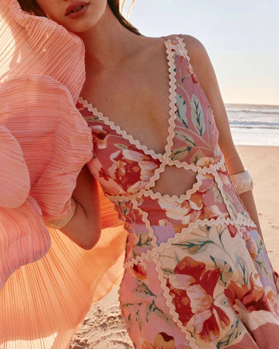 Curvvvy® Desert Rose Print Maxi Dress