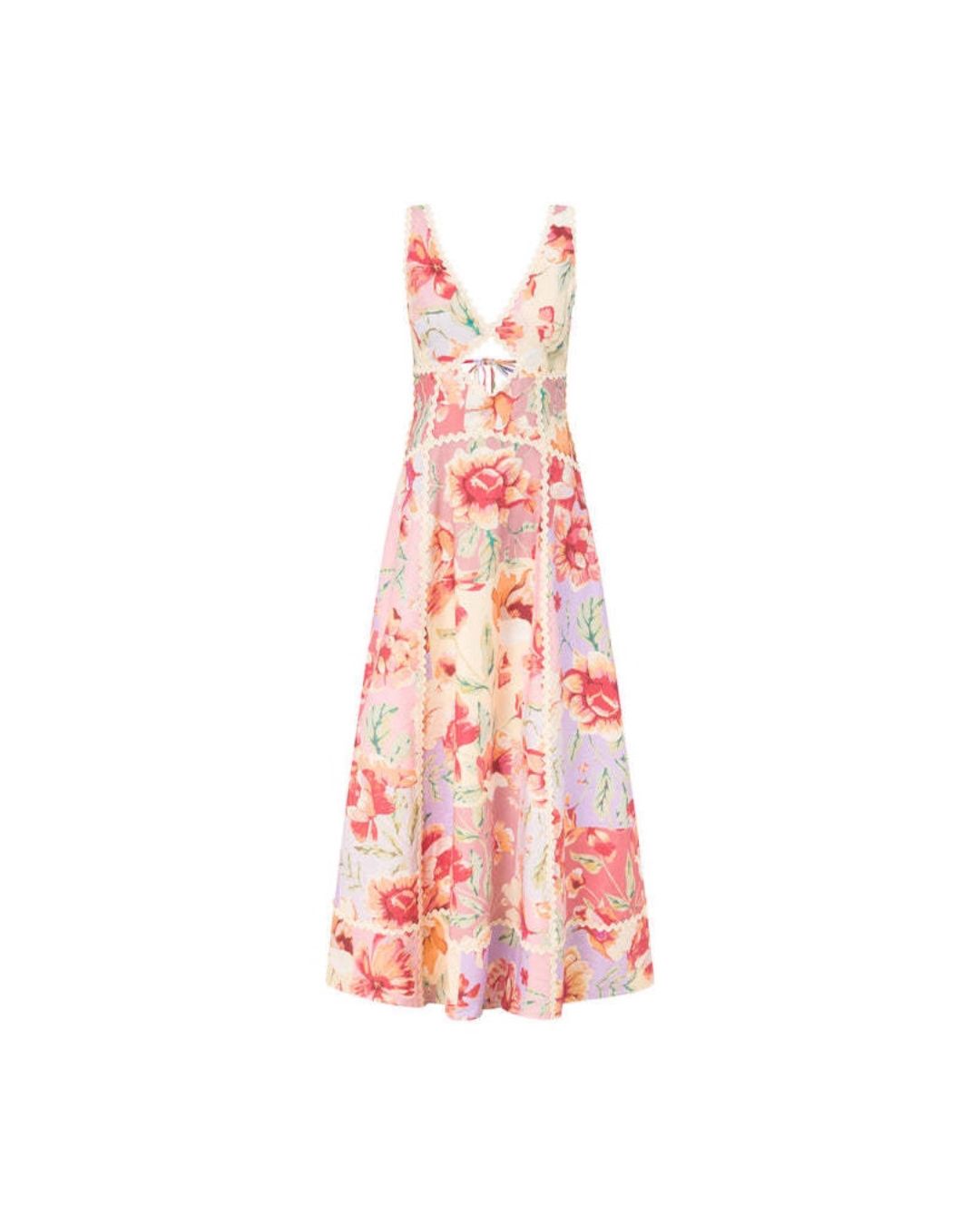 Curvvvy® Desert Rose Print Maxi Dress