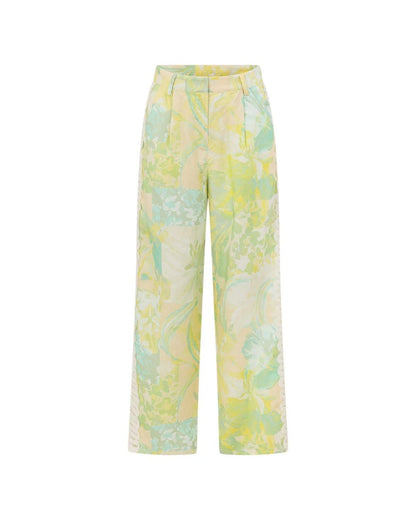 Curvvvy® Lemon Floral Strappy Two-Piece Set Elegant Outfit
