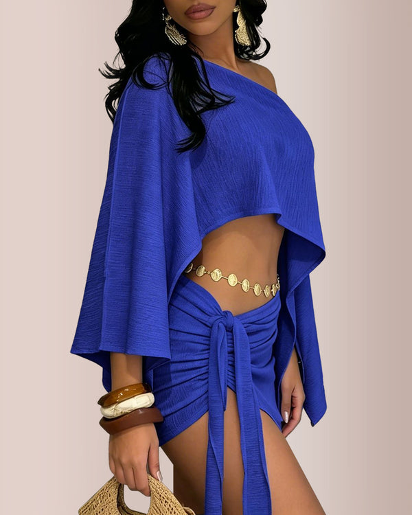 Curvvvy® Oasis Escape Asymmetrical Two-Piece Resort Set