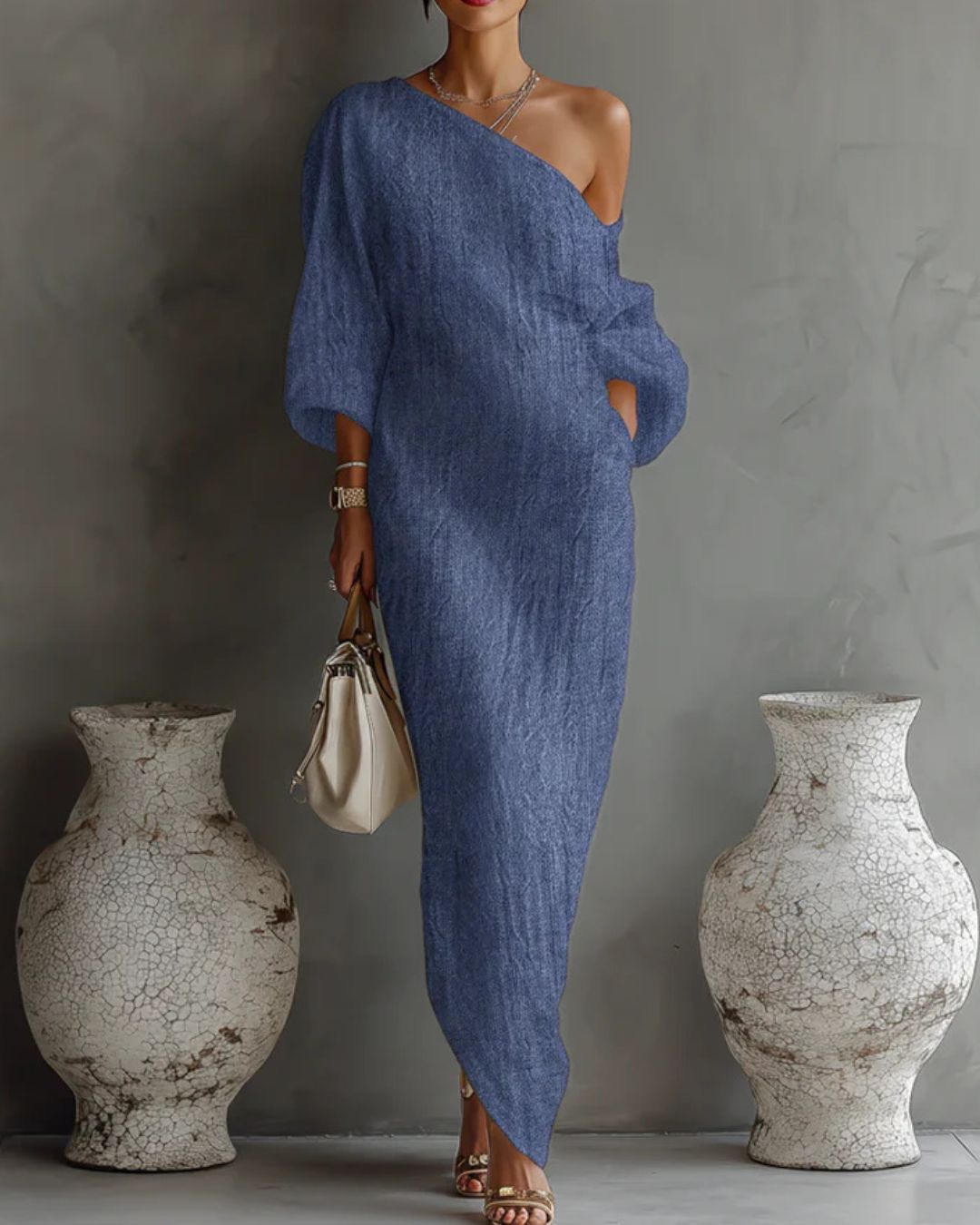 Curvvvy® One-Shoulder Maxi Dress