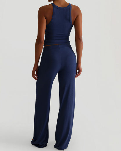 Curvvvy™ Racerback Tank & Wide-Leg Pants Lounge Set