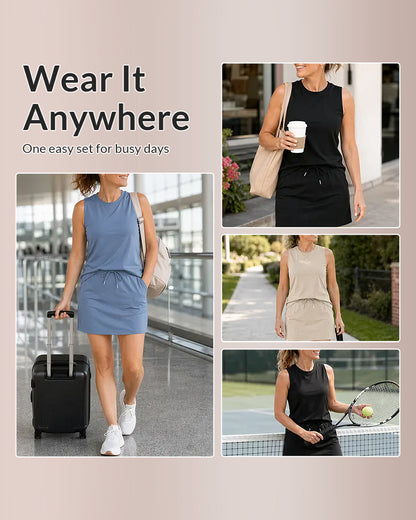 Curvvvy™ The Everyday Active 2-Piece Skort Set