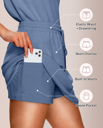 Curvvvy™ The Everyday Active 2-Piece Skort Set