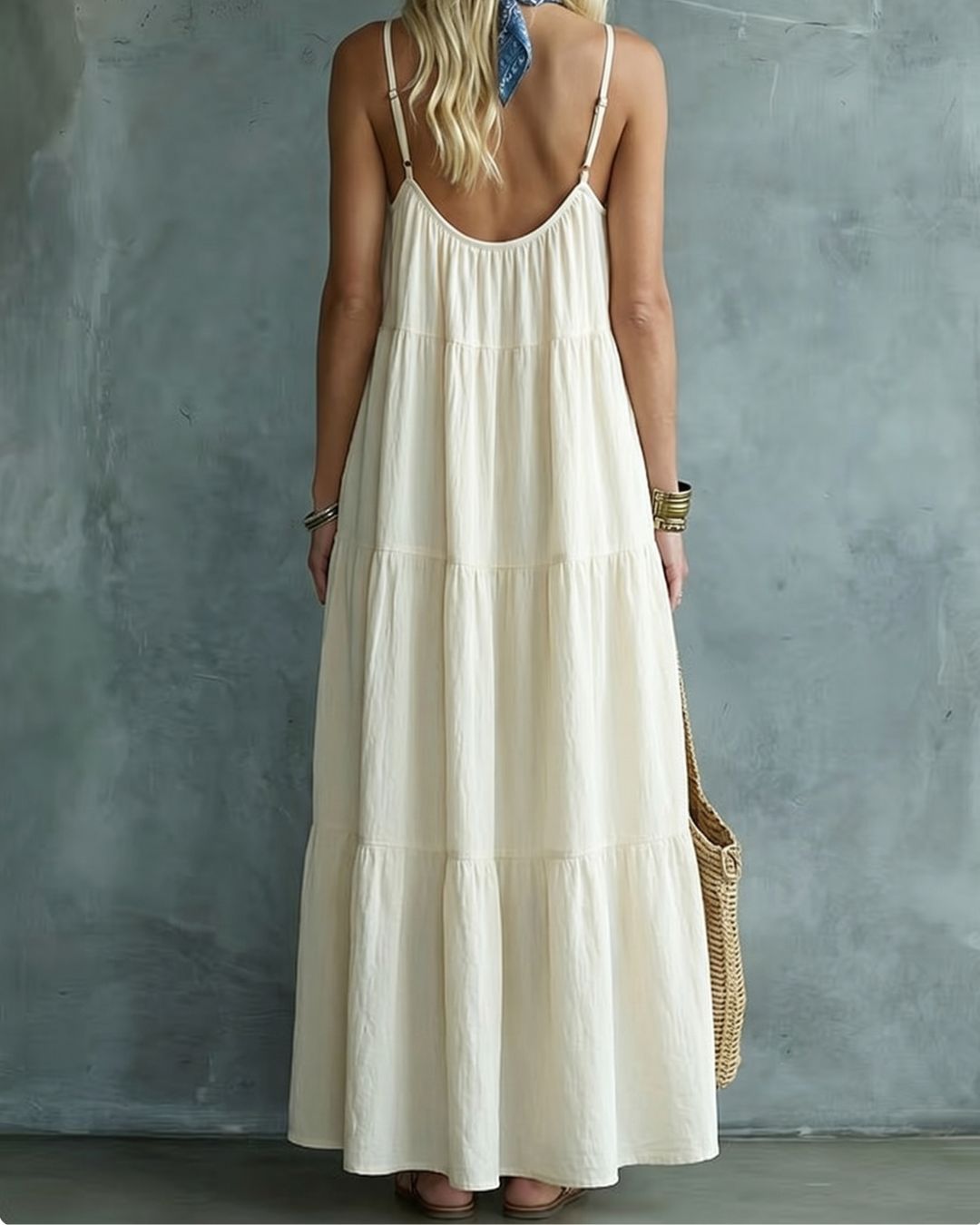 Curvvvy® Tiered Maxi Dress Relaxed Fit Flowy Summer Dress