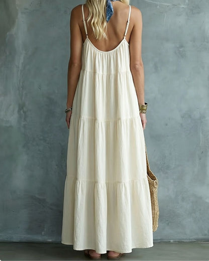 Curvvvy® Tiered Maxi Dress Relaxed Fit Flowy Summer Dress