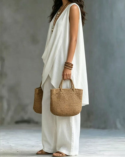Curvvvy® Boho Draped Two-Piece Set