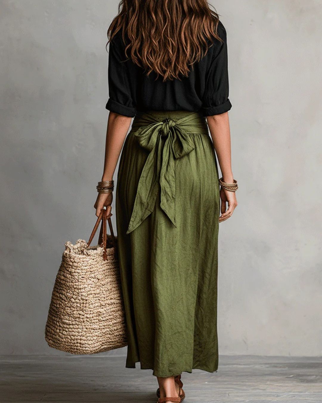 Curvvvy® Button Down Midi Skirt Set