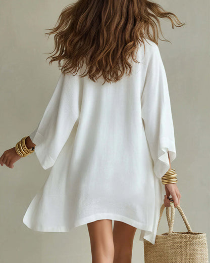 Curvvvy™ Women's 3-Piece Cotton Linen Lounge Set