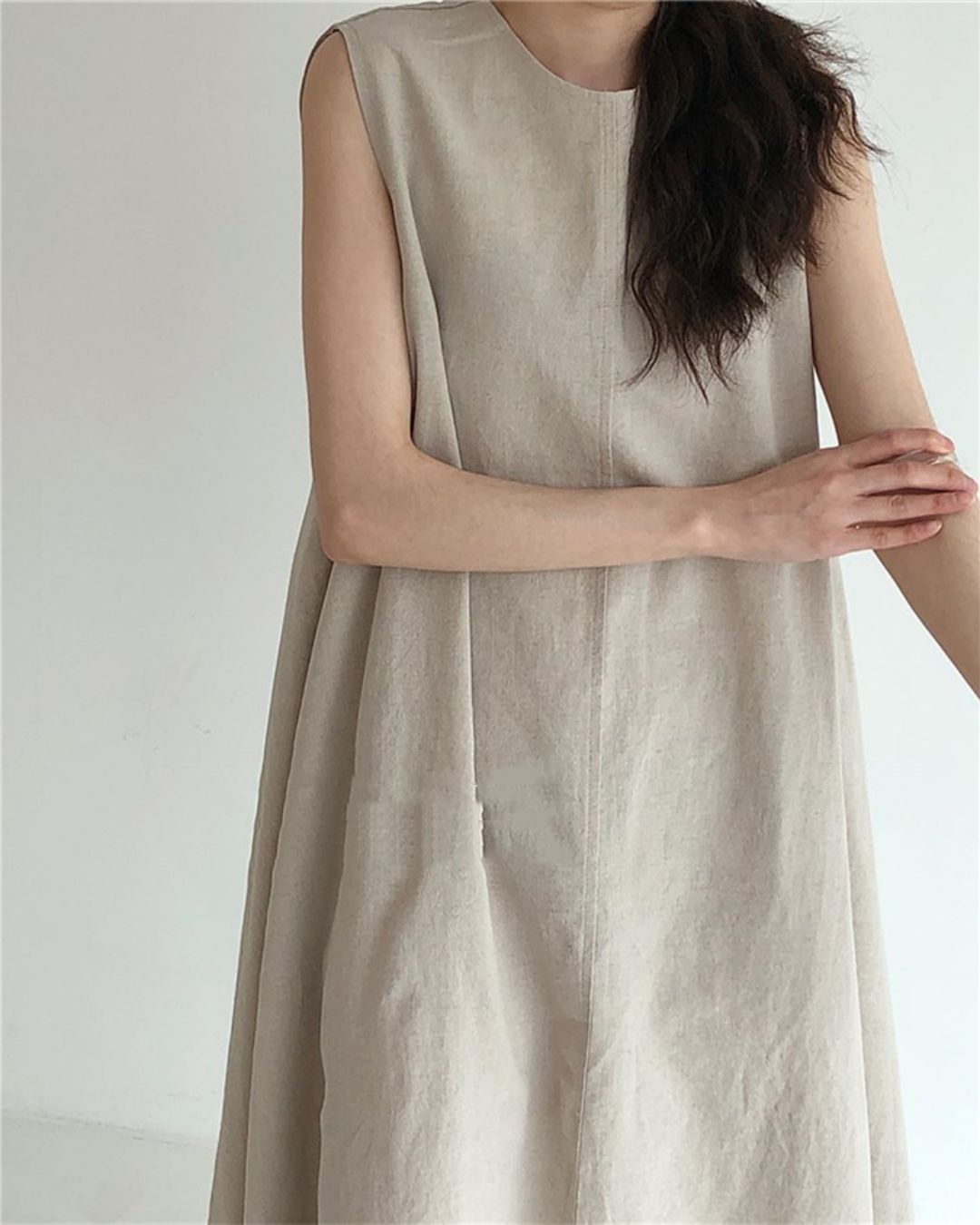 Curvvvy™ Chic Loose Fit Tank Dress Sleeveless Maxi Dresses