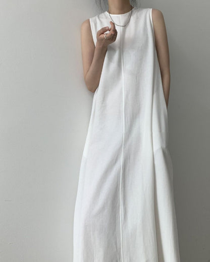 Curvvvy™ Chic Loose Fit Tank Dress Sleeveless Maxi Dresses