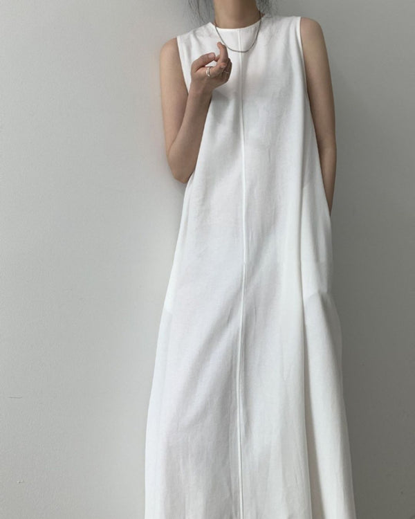 Curvvvy™ Chic Loose Fit Tank Dress Sleeveless Maxi Dresses