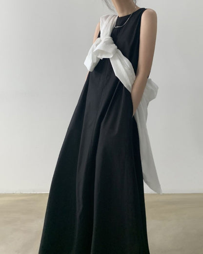 Curvvvy™ Chic Loose Fit Tank Dress Sleeveless Maxi Dresses