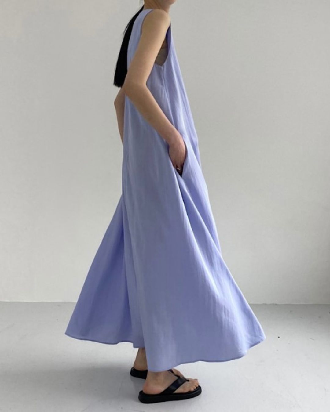 Curvvvy™ Chic Loose Fit Tank Dress Sleeveless Maxi Dresses