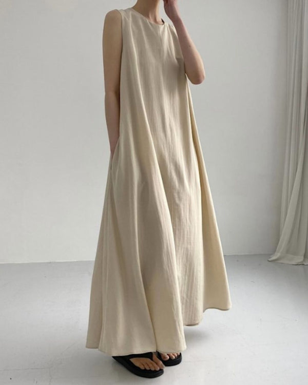 Curvvvy™ Chic Loose Fit Tank Dress Sleeveless Maxi Dresses