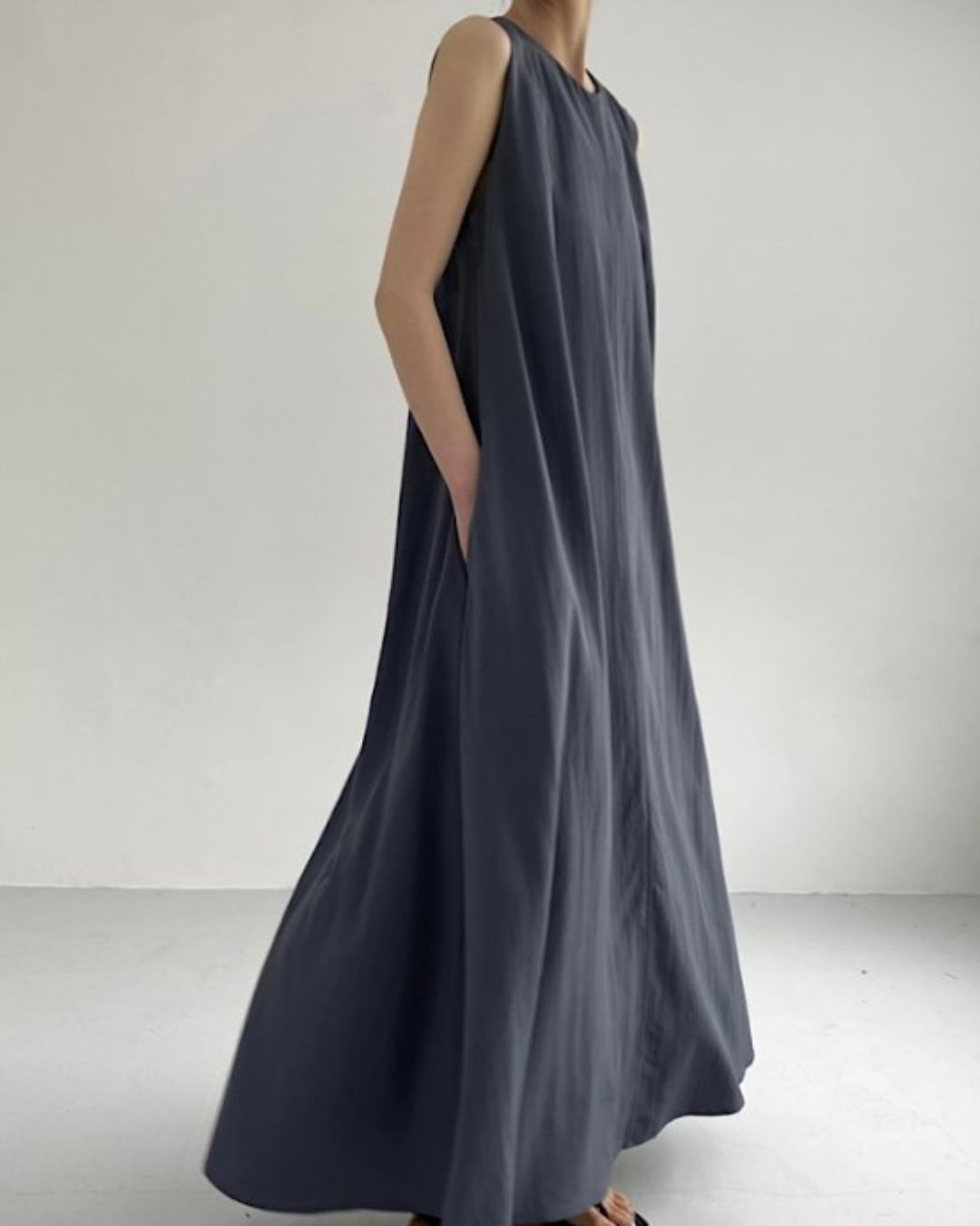 Curvvvy™ Chic Loose Fit Tank Dress Sleeveless Maxi Dresses