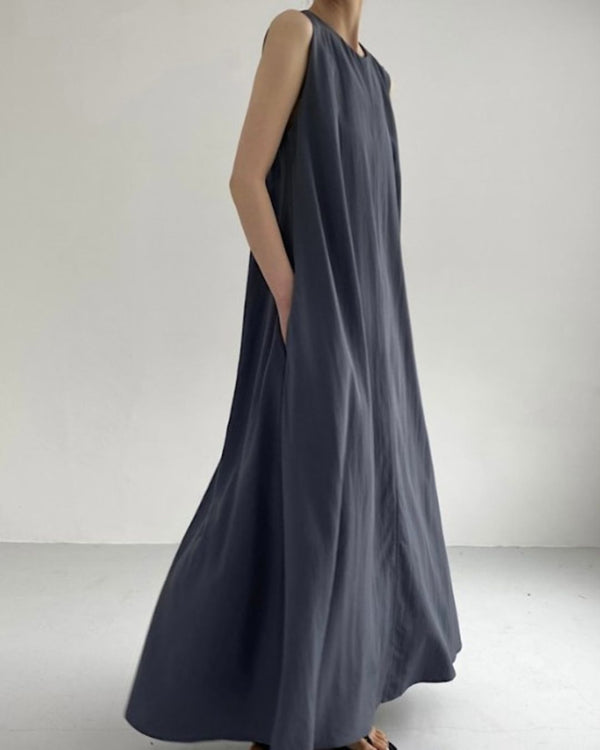 Curvvvy™ Chic Loose Fit Tank Dress Sleeveless Maxi Dresses