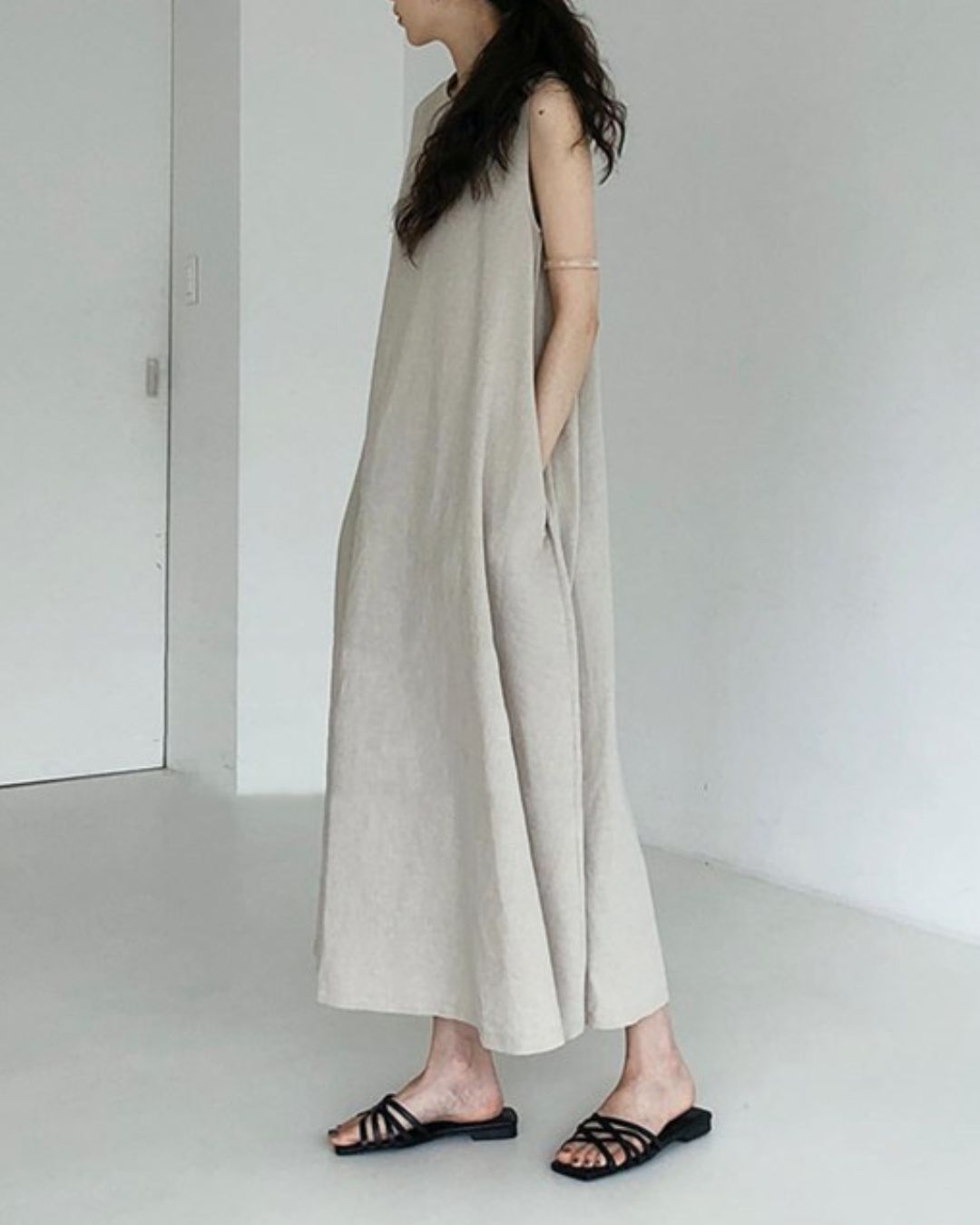 Curvvvy™ Chic Loose Fit Tank Dress Sleeveless Maxi Dresses