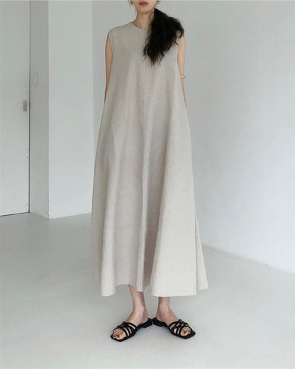 Curvvvy™ Chic Loose Fit Tank Dress Sleeveless Maxi Dresses