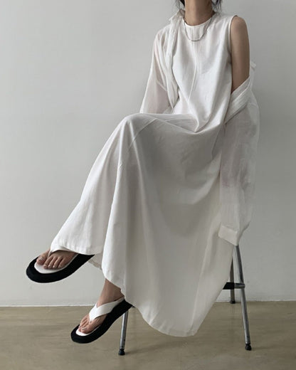 Curvvvy™ Chic Loose Fit Tank Dress Sleeveless Maxi Dresses
