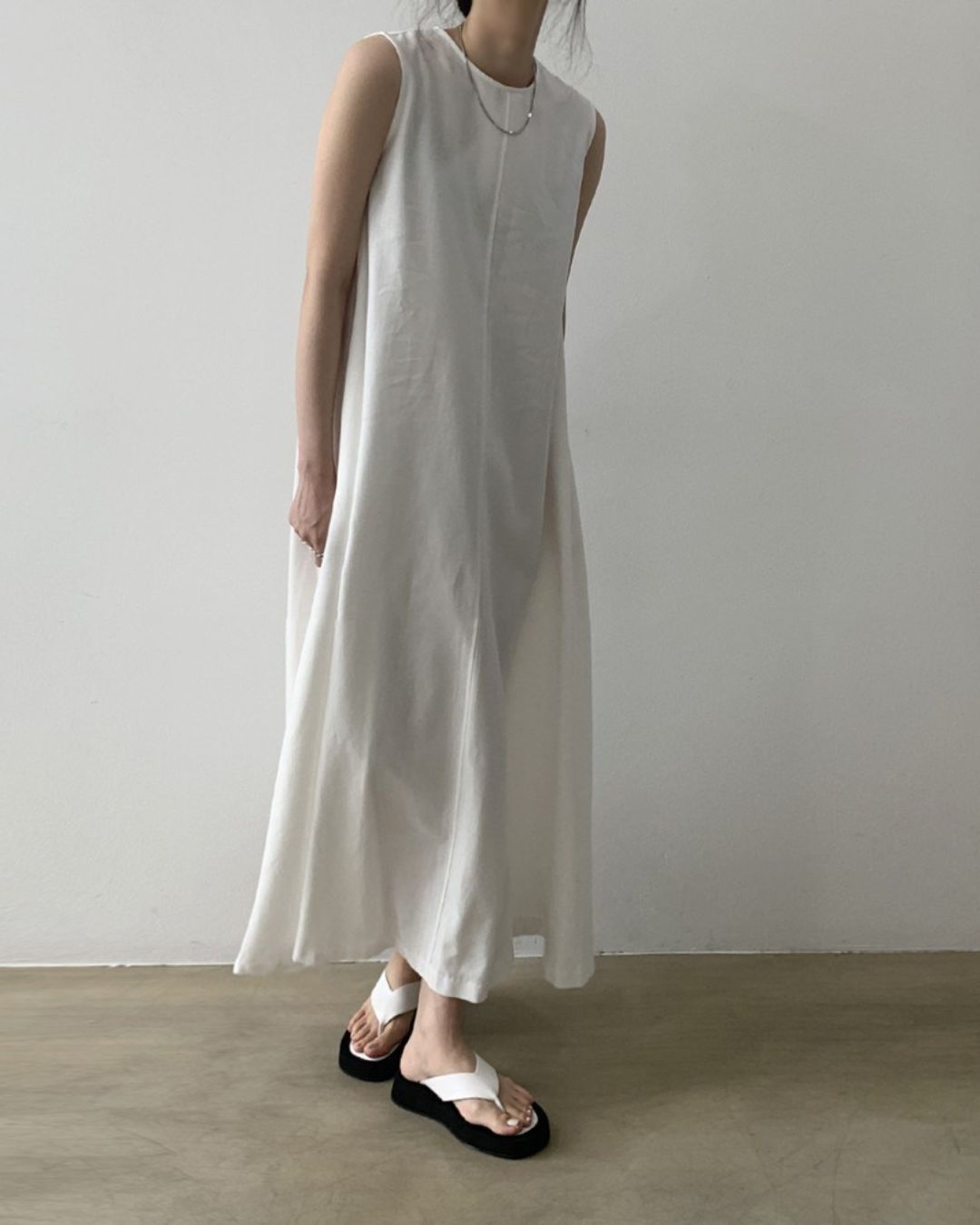 Curvvvy™ Chic Loose Fit Tank Dress Sleeveless Maxi Dresses