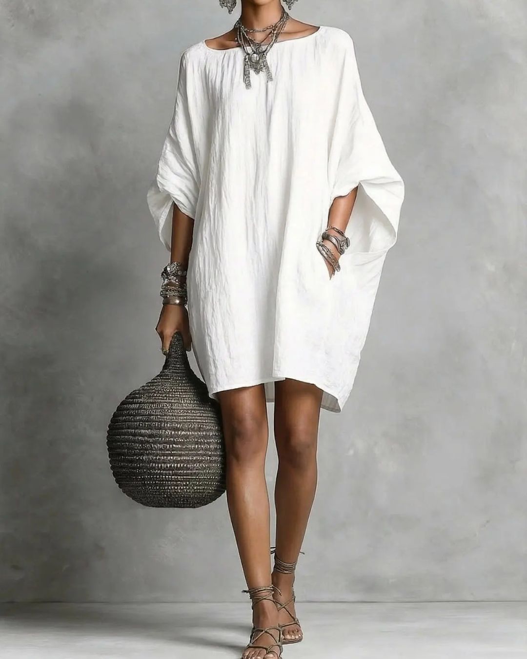 Curvvvy™ Casual Relaxed-Fit Mini Dress