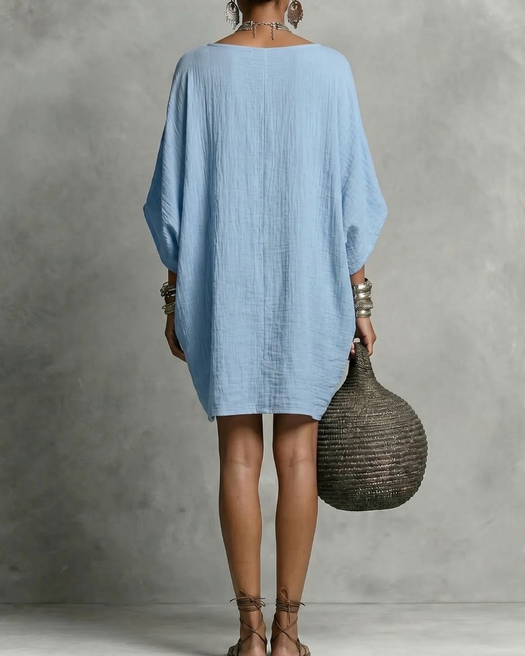 Curvvvy™ Casual Relaxed-Fit Mini Dress