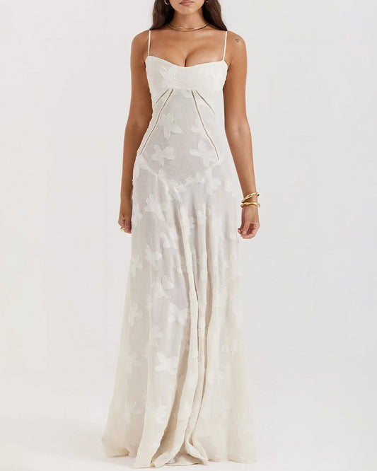 Curvvvy™ French Romantic Lace Maxi Slip Dress
