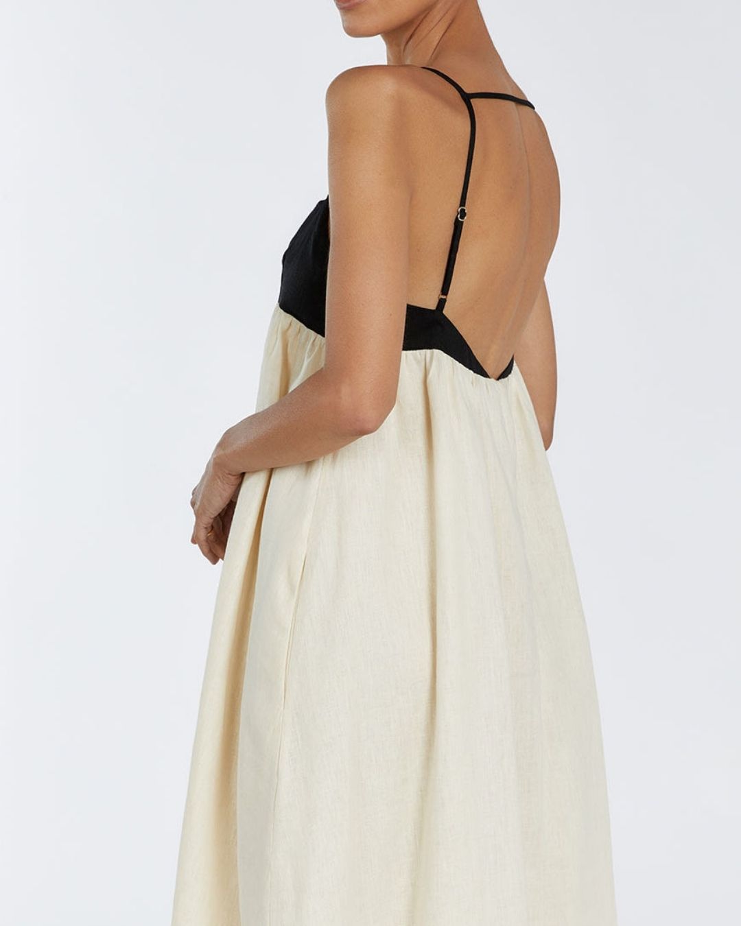 Curvvvy™ White Contrast Maxi Dress