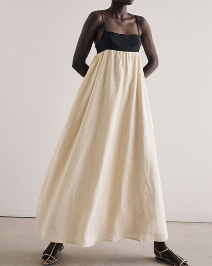 Curvvvy™ White Contrast Maxi Dress