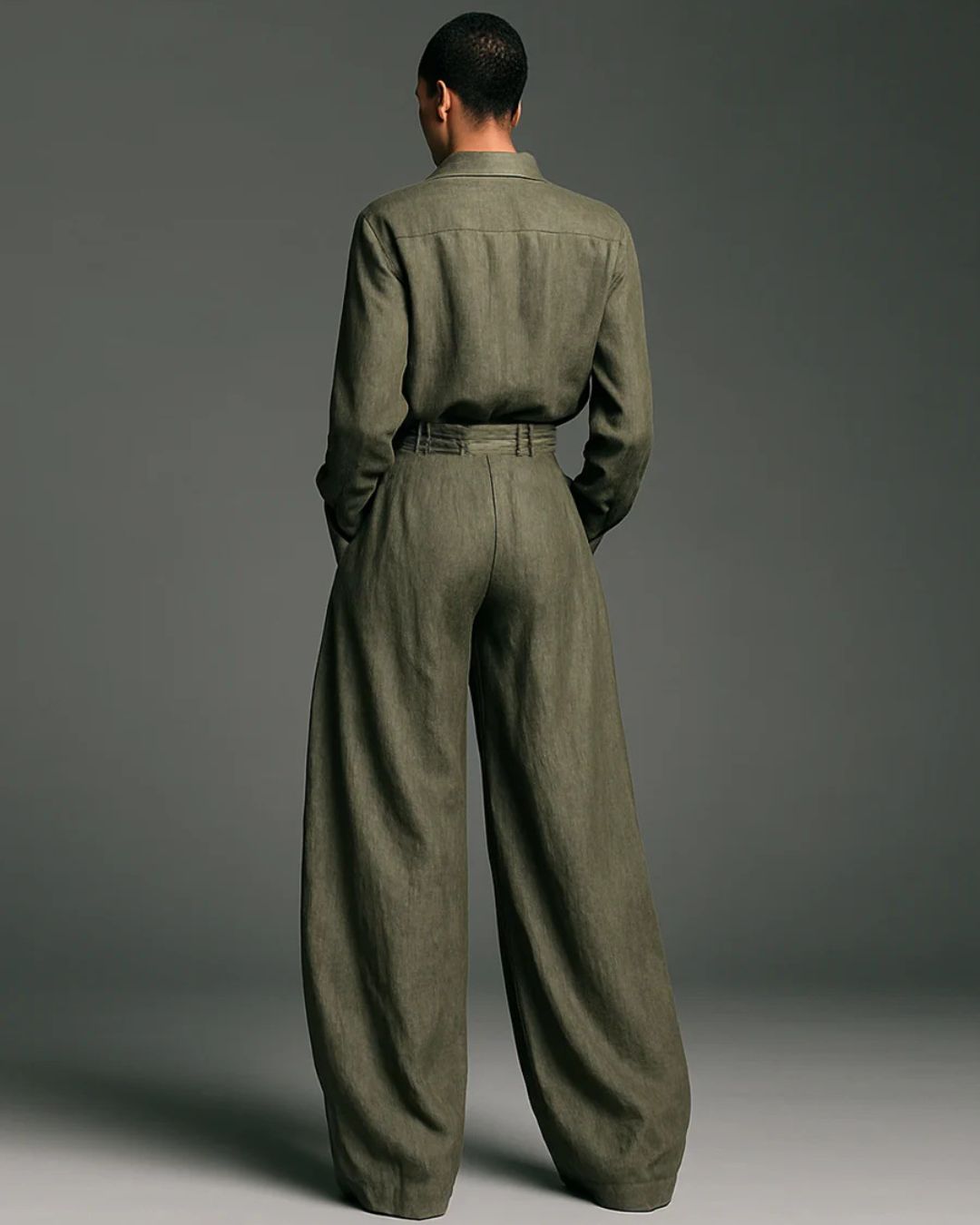 Curvvvy™ Vintage Relaxed Cardigan and High-Waisted Set