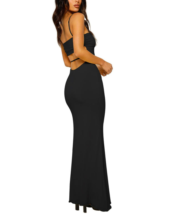 Curvvvy™ Cut Out Strap Maxi Dress