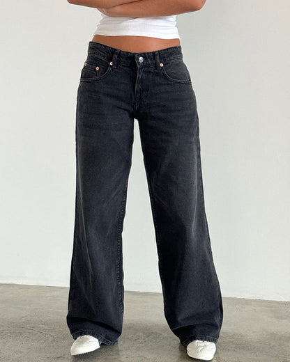 Curvvvy™ Wash Multi Mid Rise Straight Leg Jeans