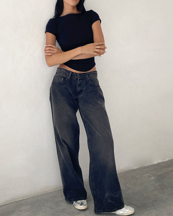 Curvvvy™ Wash Multi Mid Rise Straight Leg Jeans