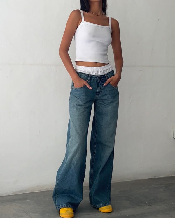 Curvvvy™ Wash Multi Mid Rise Straight Leg Jeans