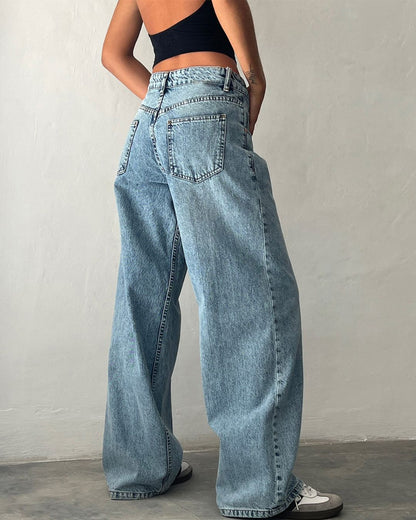 Curvvvy™ Wash Multi Mid Rise Straight Leg Jeans