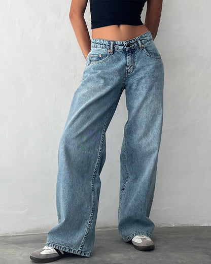 Curvvvy™ Wash Multi Mid Rise Straight Leg Jeans