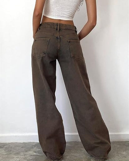 Curvvvy™ Wash Multi Mid Rise Straight Leg Jeans