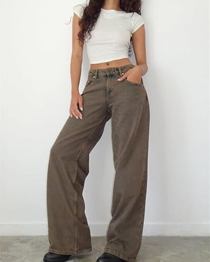 Curvvvy™ Wash Multi Mid Rise Straight Leg Jeans