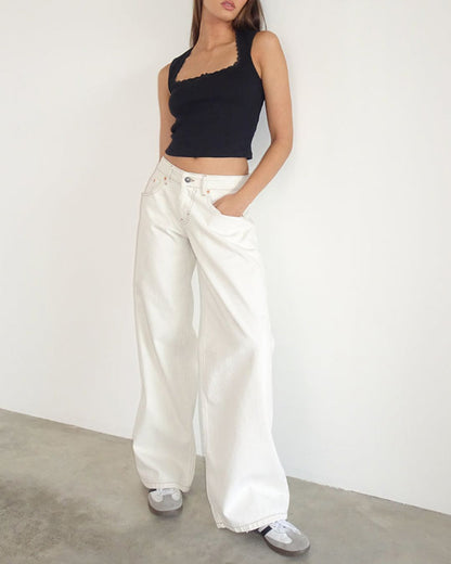 Curvvvy™ Wash Multi Mid Rise Straight Leg Jeans