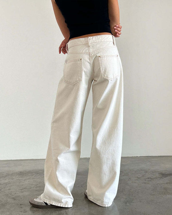 Curvvvy™ Wash Multi Mid Rise Straight Leg Jeans