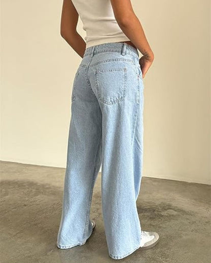 Curvvvy™ Wash Multi Mid Rise Straight Leg Jeans