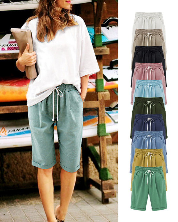 Curvvvy™ Casual Summer Loose Fit Shorts with Drawstring