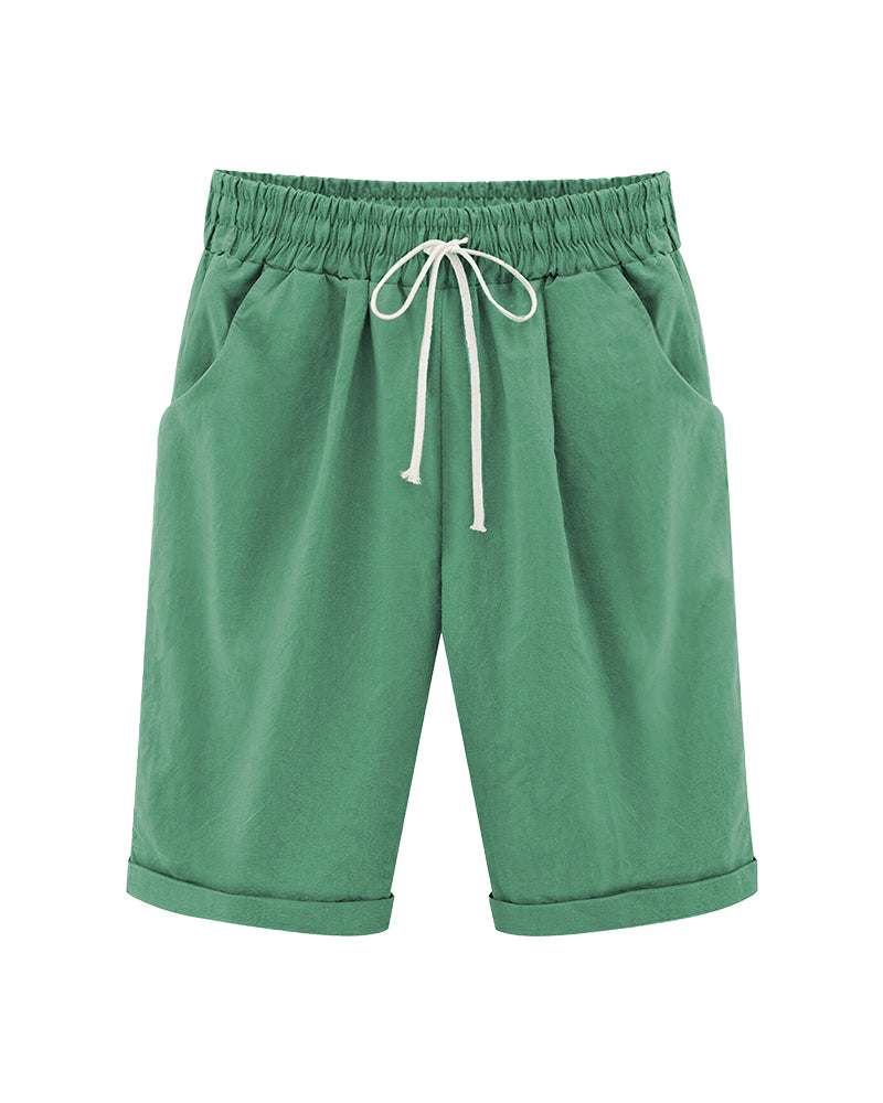 Curvvvy™ Casual Summer Loose Fit Shorts with Drawstring