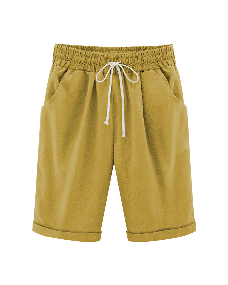 Curvvvy™ Casual Summer Loose Fit Shorts with Drawstring
