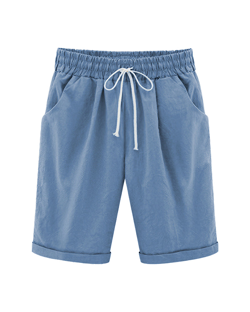 Curvvvy™ Casual Summer Loose Fit Shorts with Drawstring