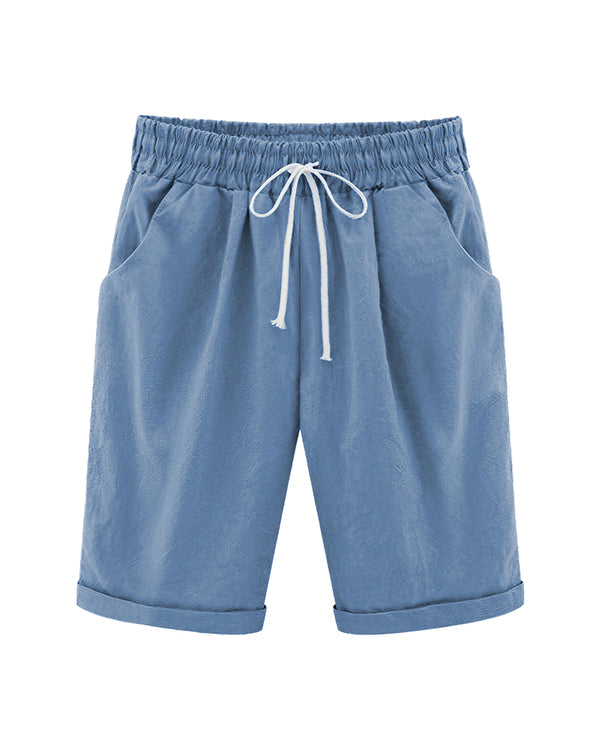 Curvvvy™ Casual Summer Loose Fit Shorts with Drawstring