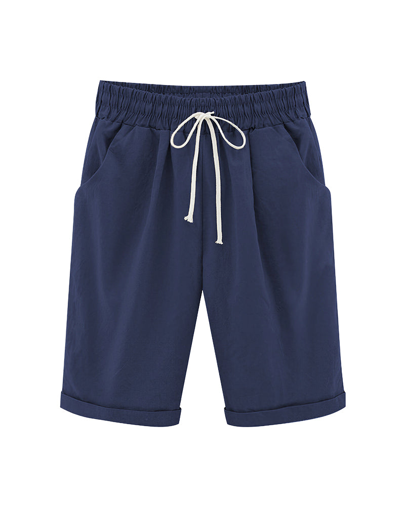 Curvvvy™ Casual Summer Loose Fit Shorts with Drawstring