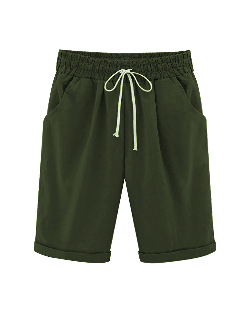 Curvvvy™ Casual Summer Loose Fit Shorts with Drawstring