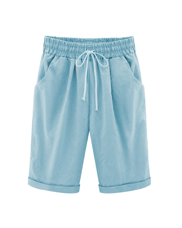 Curvvvy™ Casual Summer Loose Fit Shorts with Drawstring